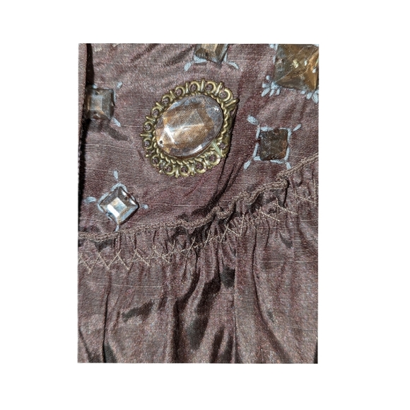 Victor Costa Occasion Blouse - Size XL - Mocha Colour - Picture 6 of 9